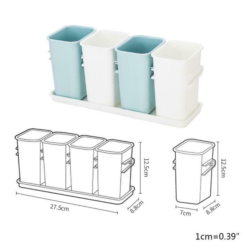 Kitchen Plastic Utensil Holder Flatware Silverware Cutlery Caddy Organizer Rack