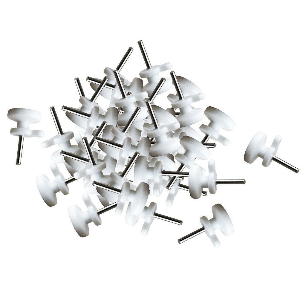 50x Plastic Hooks Drywall Hanger Non-Trace Nail for Cinder Block Brick Hardwood