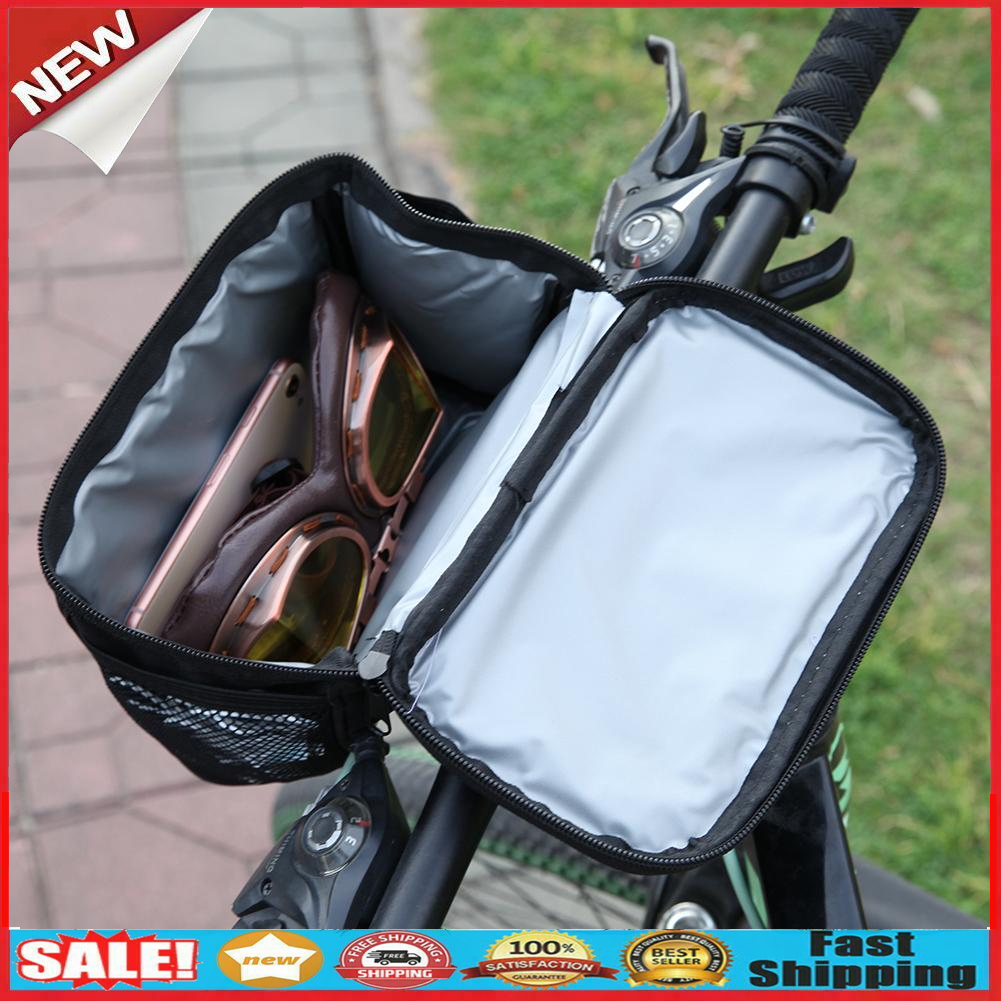 Touch Screen MTB Road Bike Bicycle Front Tube Handlebar Bag Phone Pouch @
