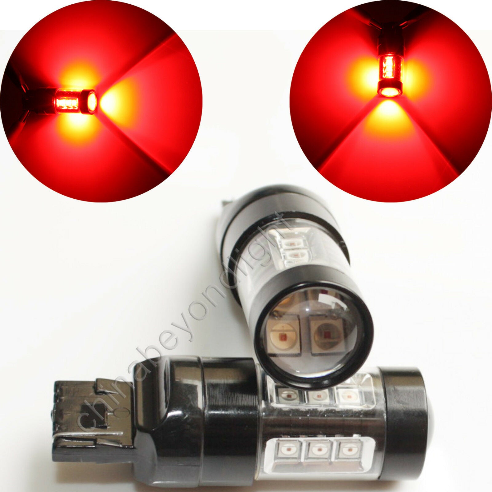 Clearance Sale 2x RED T20 7440 W21W 80W LED CAR signal turn back-up light bulb