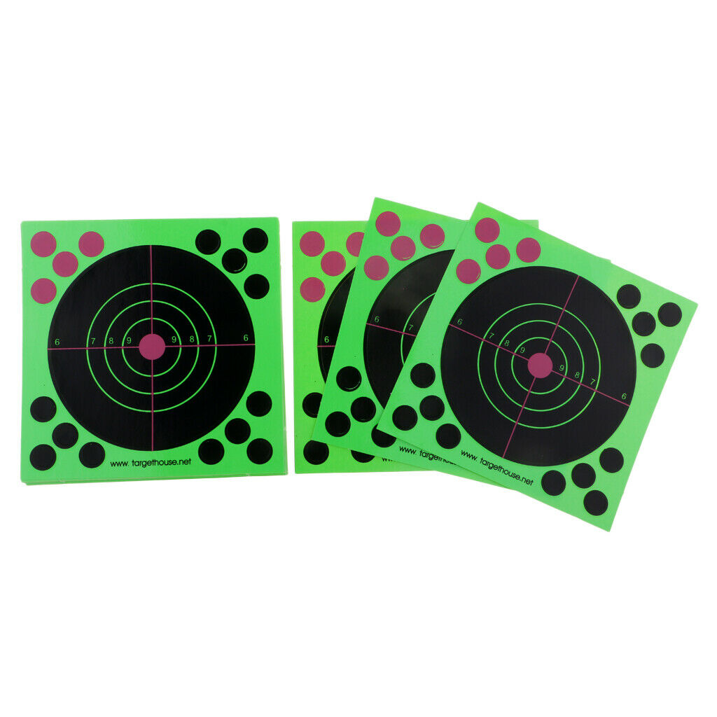 25pcs 5.5x5.5" Shooting Targets Reactive Splatter Shooting Paper Target