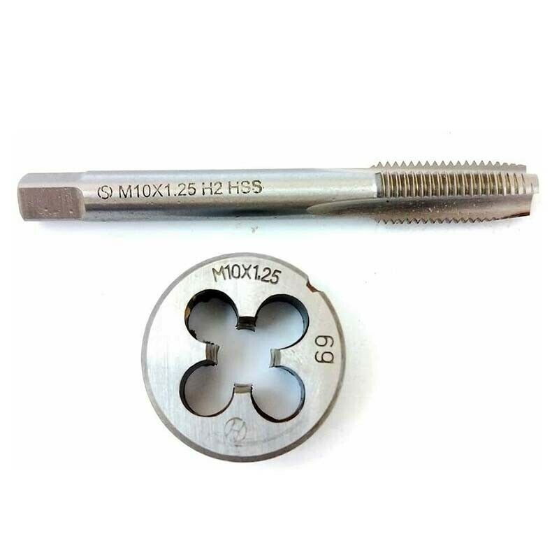 M10×1.25 HSS Tap+Die Machine Thread Tap And Round Thread Die Right Hand HSS