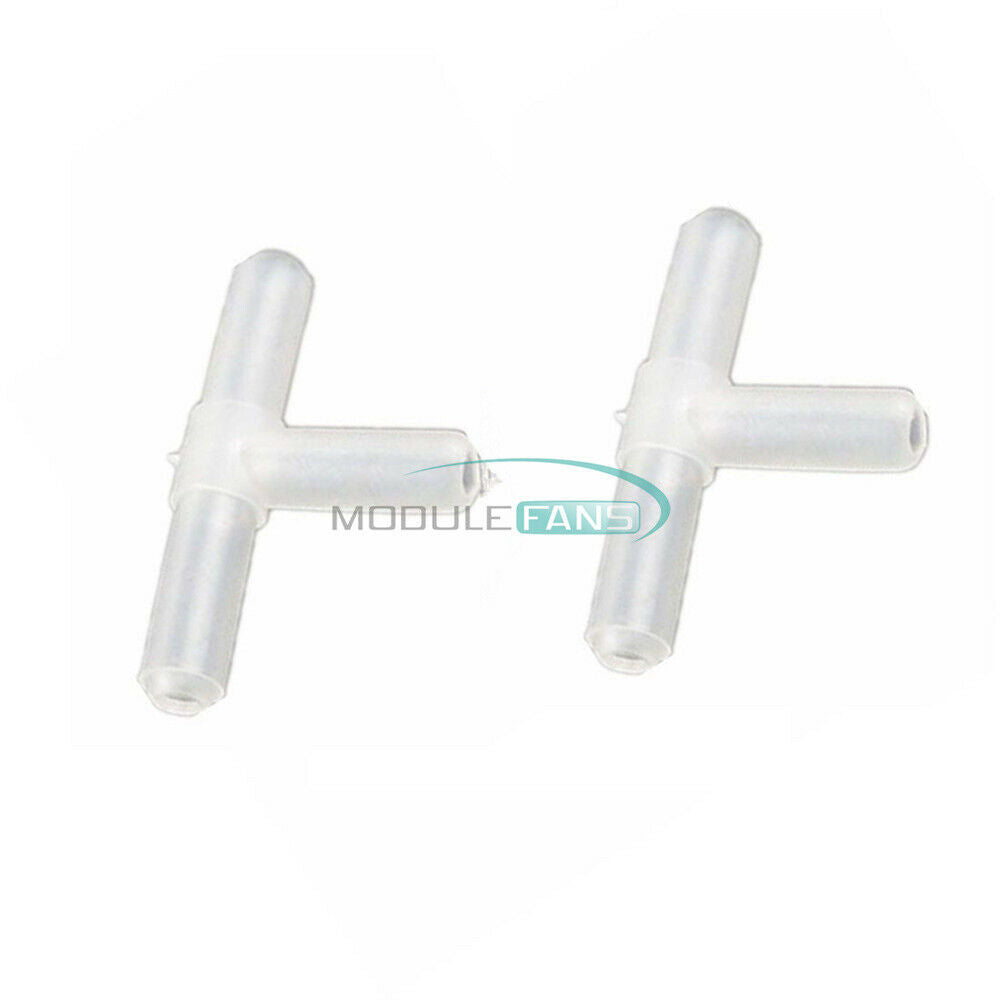 10PCS AQUARIUMS AIR VALVES 3 WAY T CONNECTOR TUBING.4mm
