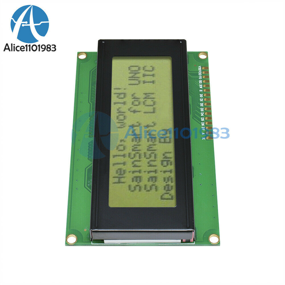 2PCS 20x4 2004 204 Character LCD Display Module 2004 LCD Yellow Green Blacklight