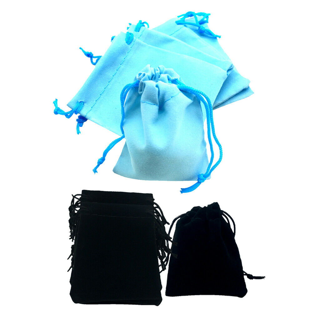 100Pcs Mini Soft Velvet Drawstring Pouch Wedding Favor Pouch Xmas Gift Bags