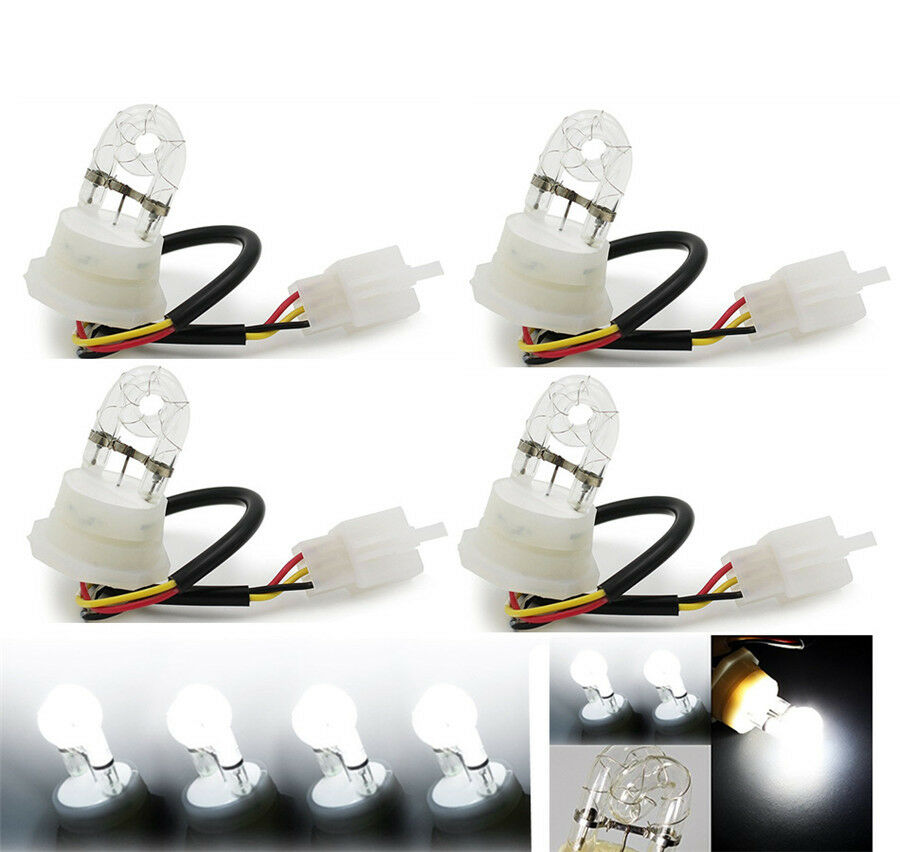 4pc 20W HID Hide A Way Flash Strobe Spare Replacement Bulbs Tube Light 12V White