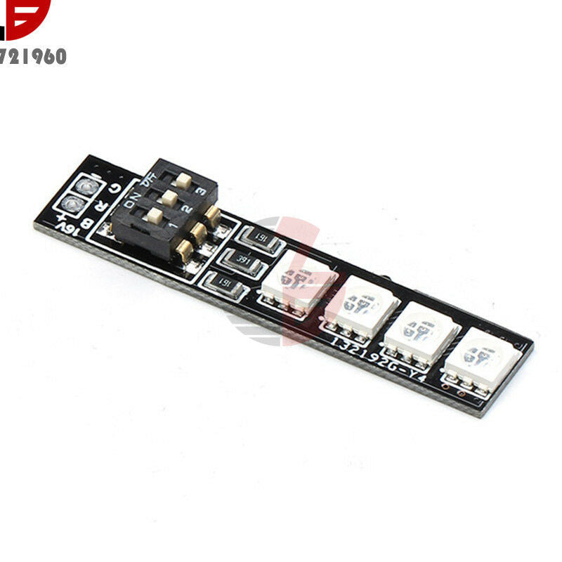 4PCS 16V RGB 5050 LED Lamp Panel 4S Lipo 7 Colors Switch For RC Drone FPV Racing