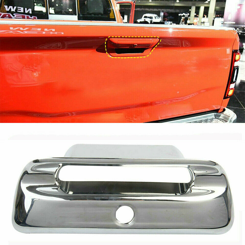 Chrome Car Rear Trunk Door Handle Cover Trim For Dodge Ram 1500 2019 2020 2021