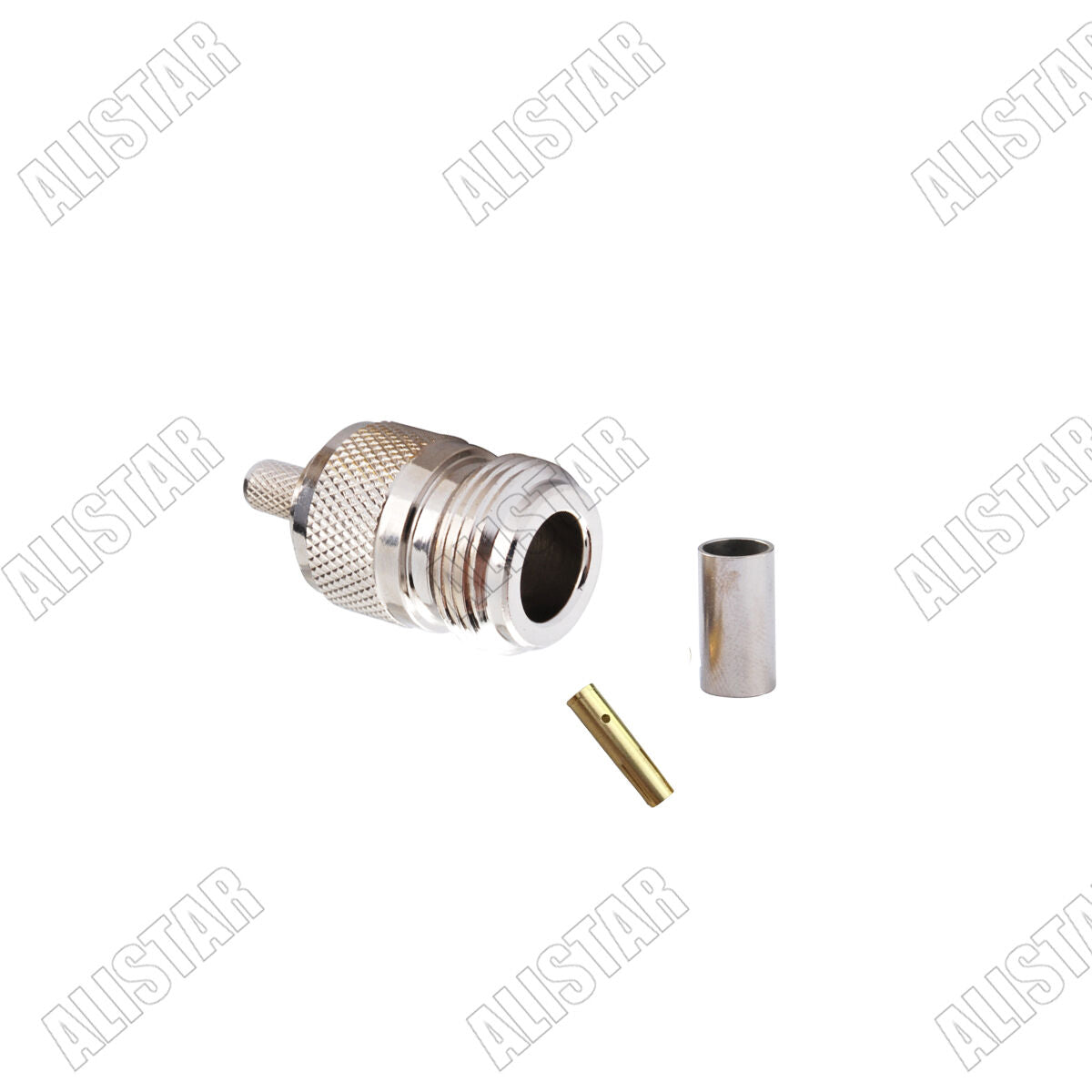 10x RF Connector N type female jack crimp RG58 LMR195 RG142 RG400 cable straight