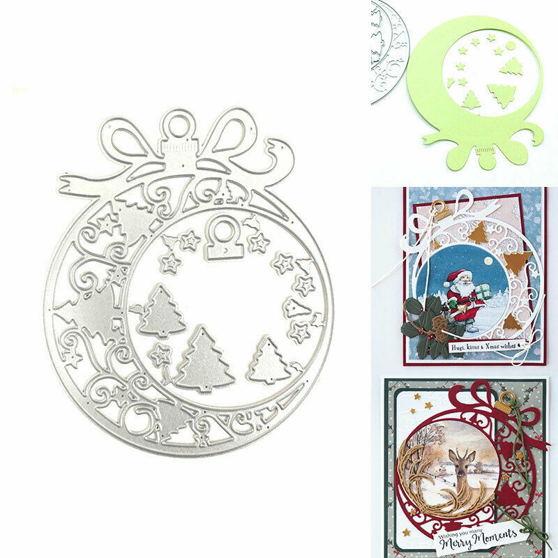 Christmas Cutting Dies Scrapbooking Die Stencil Mold Metal Craft Elk Embossing
