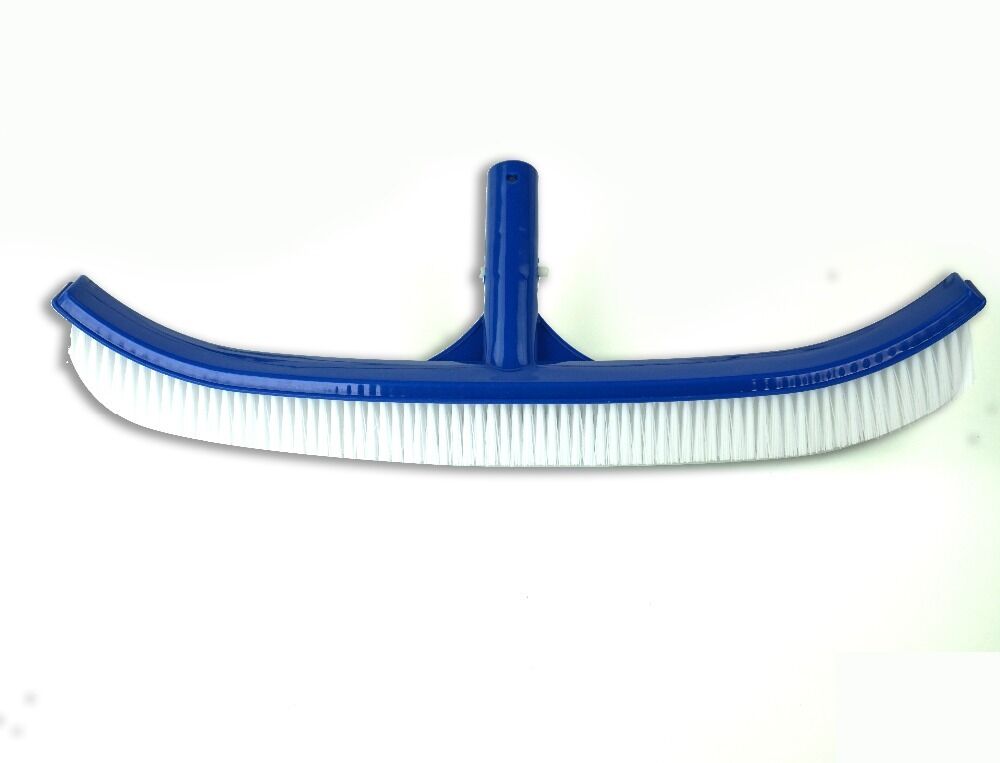 Crystal Pool Brush, Heavy Duty Balance Living Swimming Pool Wall Brush 18"Curved