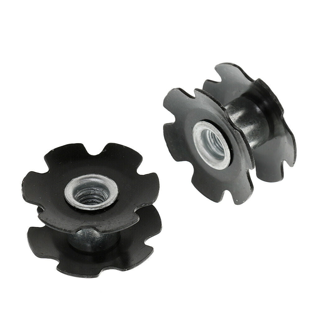 10x Bike Cycling  Metal Headset Star Nut Accessories For Forks 1-1/8"