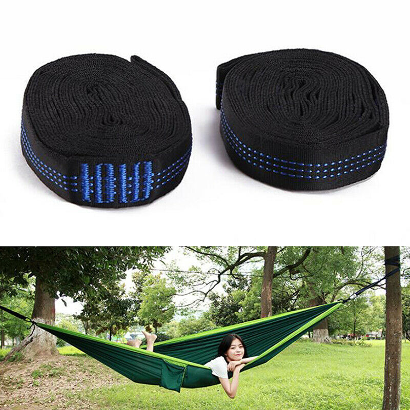 2Pcs Outdoor Tree Hanging Hammock Strap Climbing Rope Yoga Extend Stretch.l8