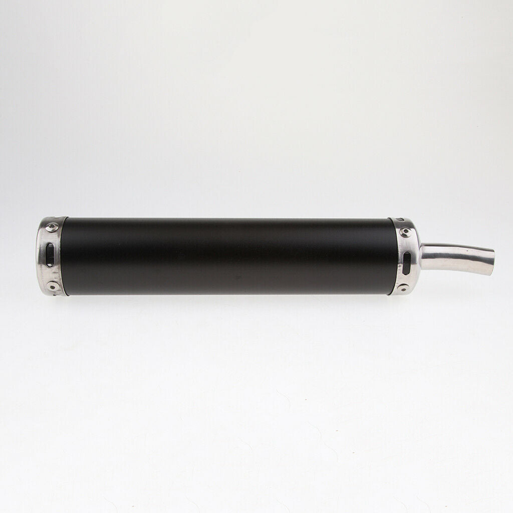 Black Motorbike Exhaust Muffler Silencer Pipe Universal for Motorcycle 20mm