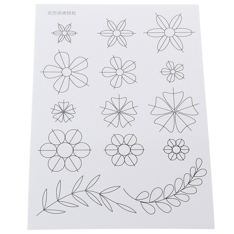 Flower Pattern Quilling Paper Template Mould Tools DIY Scrapbooking Paper.l8