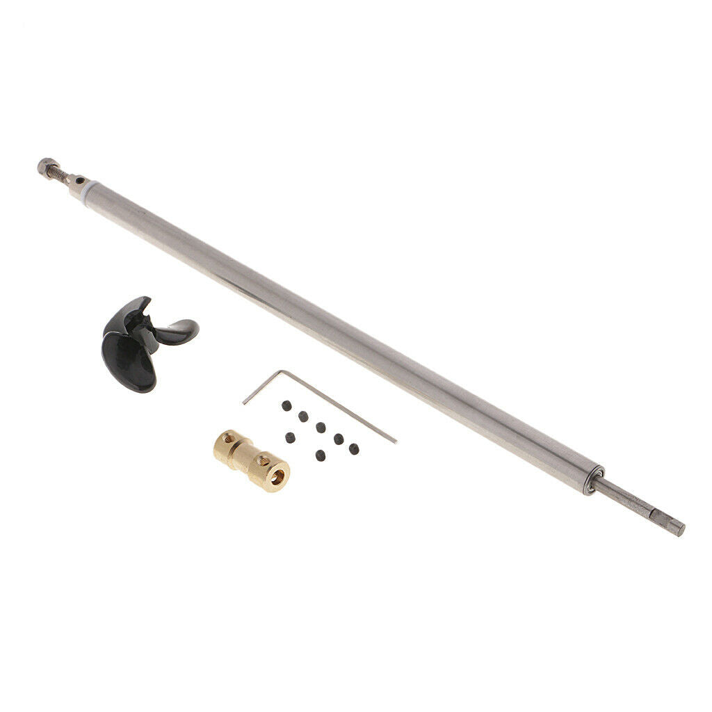 3mm RC Ship Drive Shaft+Motor Coupler+Propeller+Sleeve+Seal Set 6mm Shaft