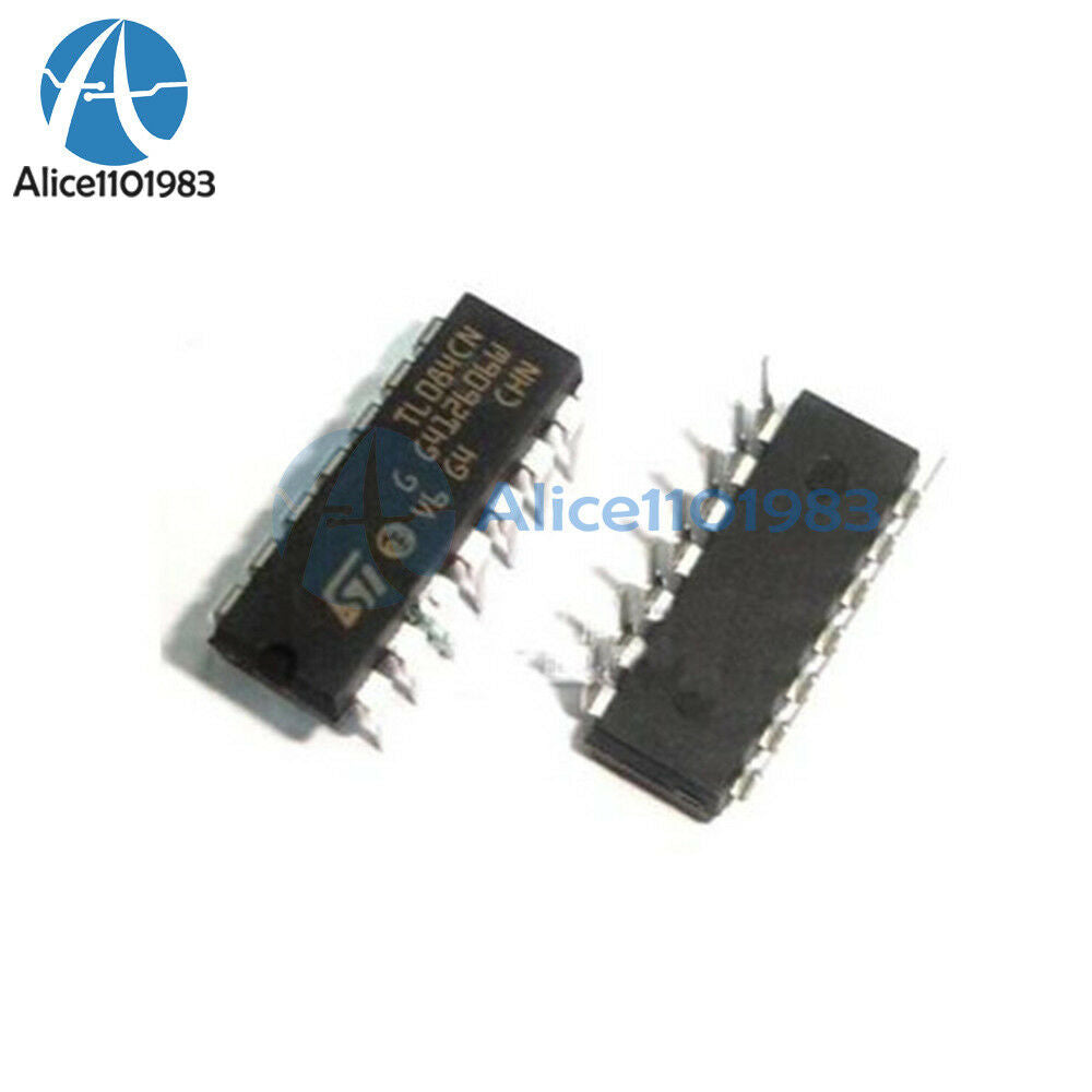 20PCS IC TL084 TL084CN ST OPAMP JFET 3MHZ QUAD 14DIP