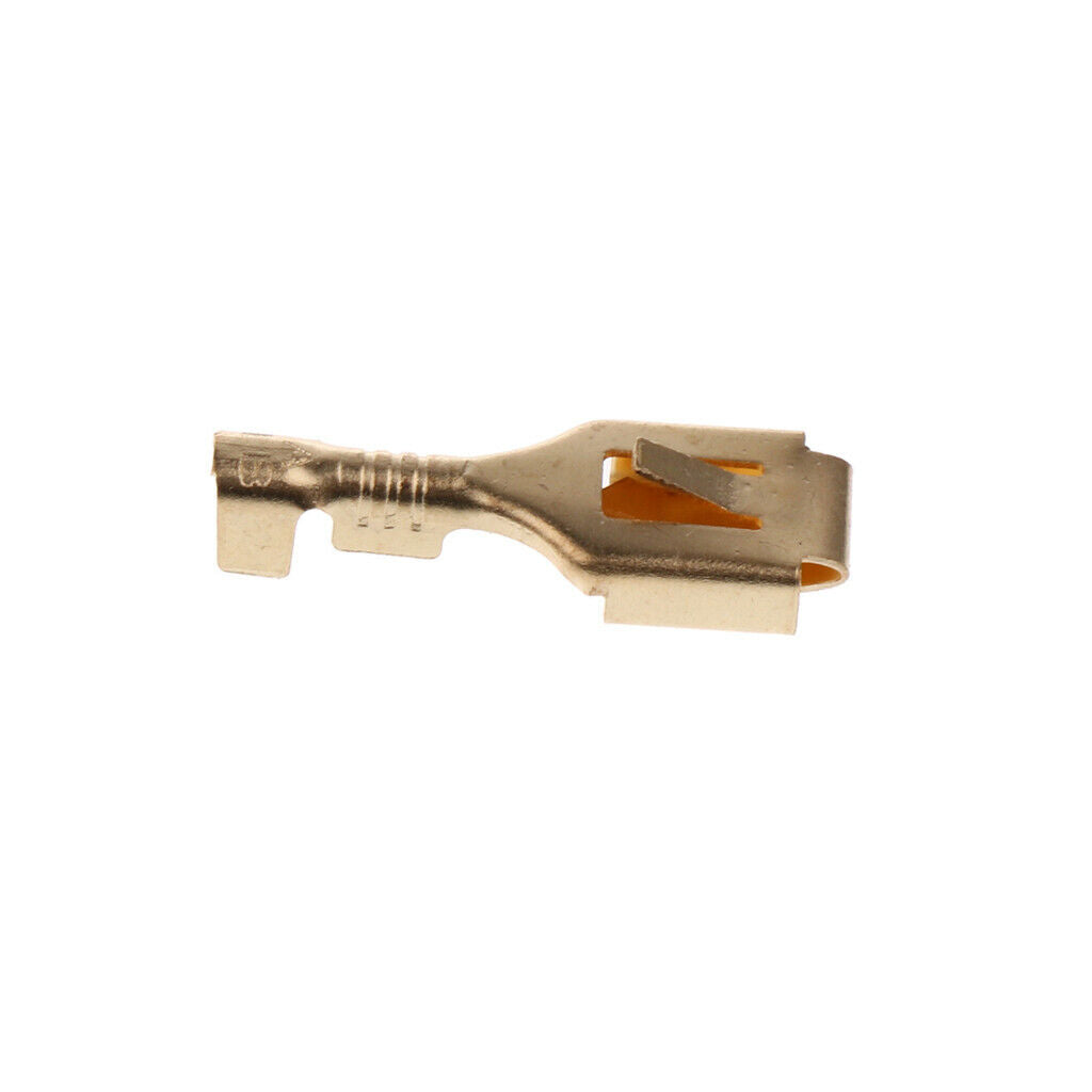 50 Pieces Female Spade Cable Wire Terminals for 6.3mm Connectors
