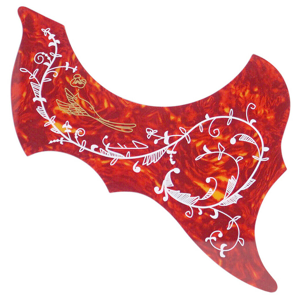 2pcs 40 41in Folk Guitars Pickguard Left and Right Handed Plate Music Red
