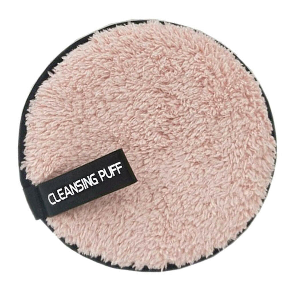 Microfiber Cloth Cotton Pads Sponge Makeup Remover Puff No pattern ( brown )
