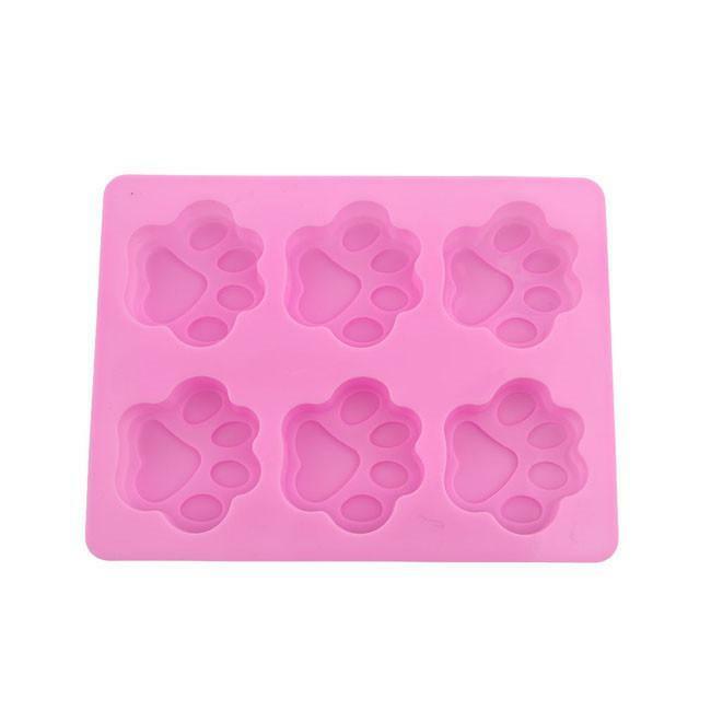 6 Cavity Cat Paw Food-Grade Silicone Mold Chocolate Cake Ice Diy Backing Mould