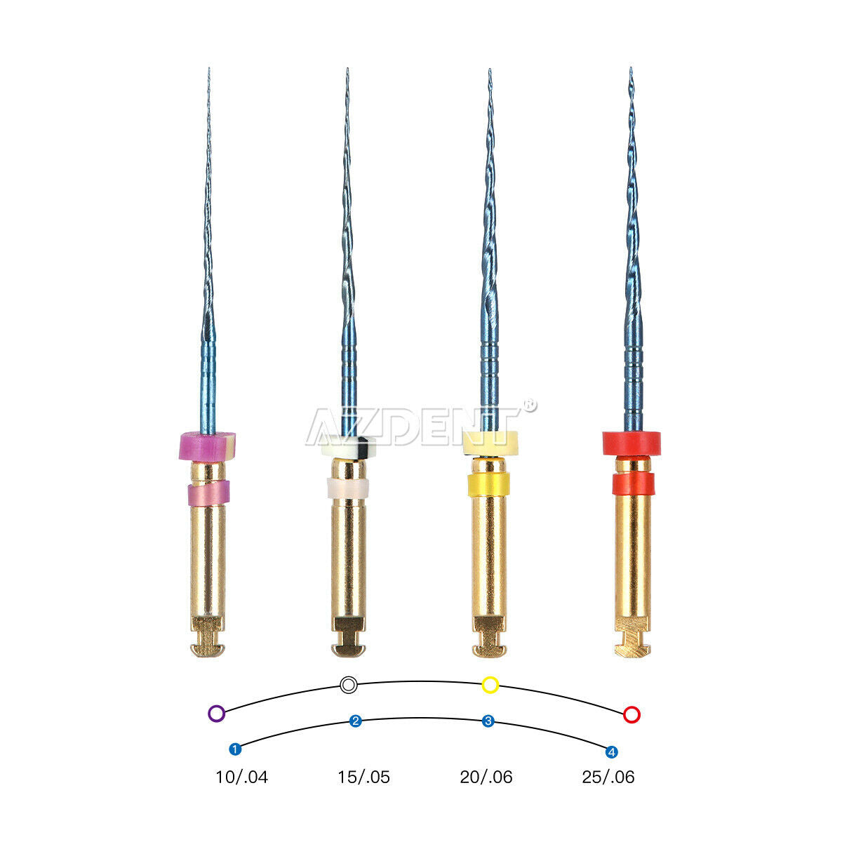 20 Kits Dental 25mm Engine Use NiTi Rotary File Endo Root Canal Files S Cross