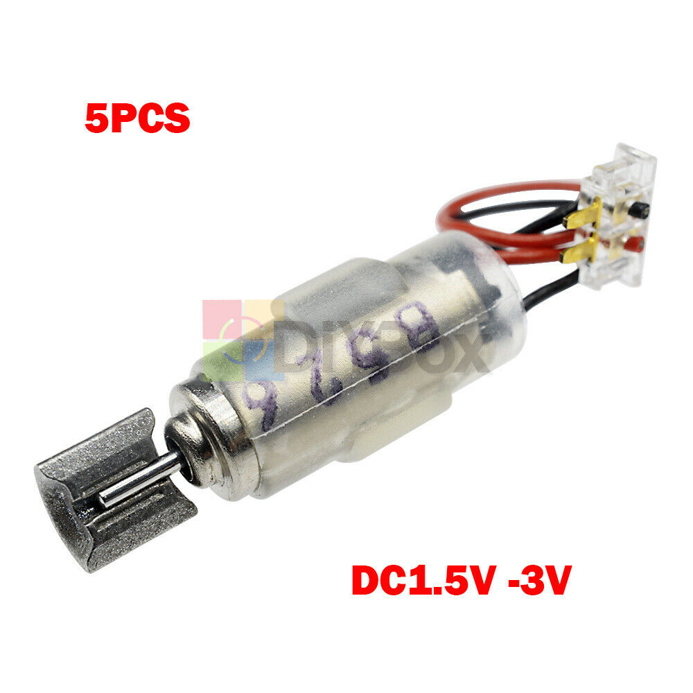 [5PCS] DC1.5V - 3V Micro Coreless Vibrating Vibrator Vibration DC Motor 4x11mm