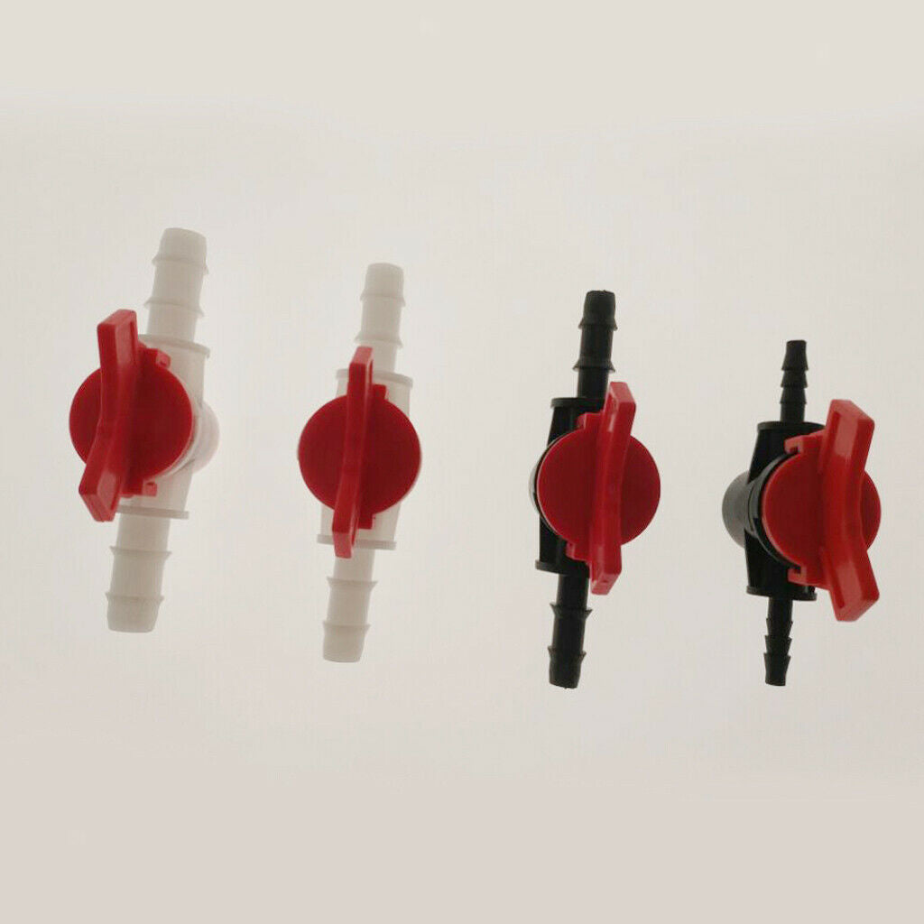 2PCS Straight Liquid Water Shut Off Valve Petcock Water Pump Hose 8mm&10mm