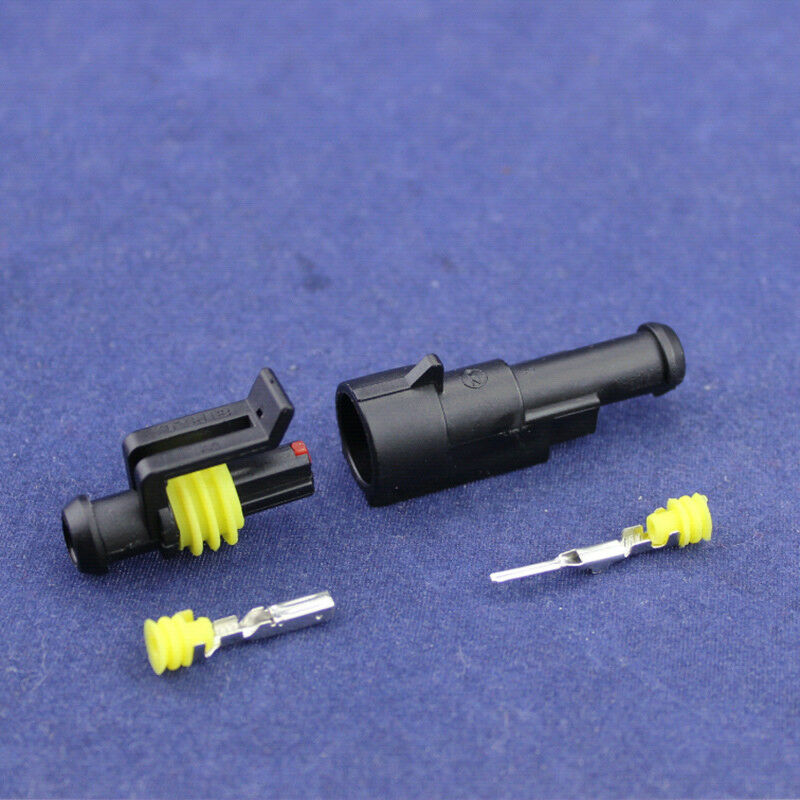30Set Sealed Waterproof Motorcycle 1 2 3 4 5 6Pin Electrical Wire Connector Plug