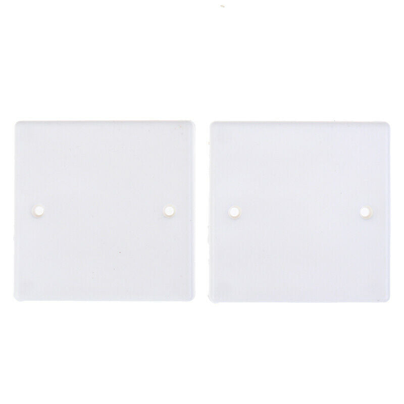 10pcs 86 Type Single Gang Blanking Plate Light Switch Wall Socket Cover WhiteDD