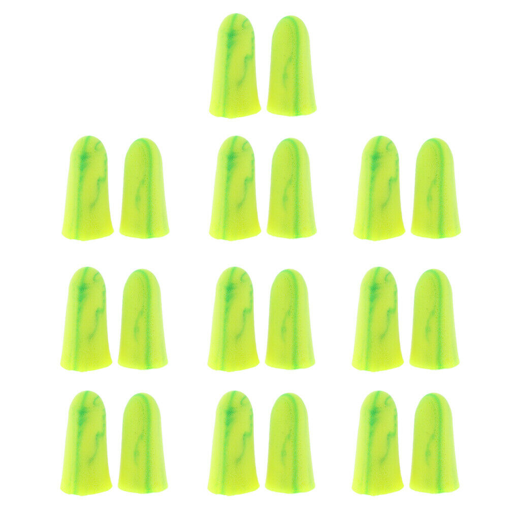 10 Pairs Anti-noise Foam Earplugs Hearing Protection Ear Plugs for Sleeping