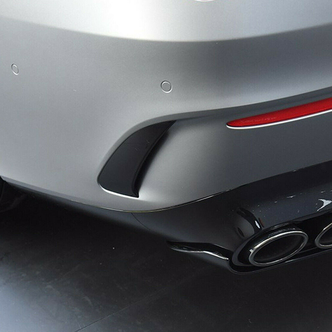 Rear Bumper Side Canards Splitter Fins Body Spoiler fit for Benz CLA250 CLA35