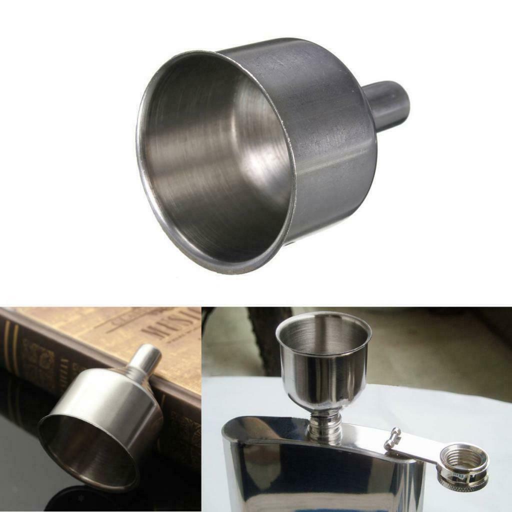 Small Metal Funnel Spice Wine Funnel for Oil Bottle Flasks Kitchen Funnel