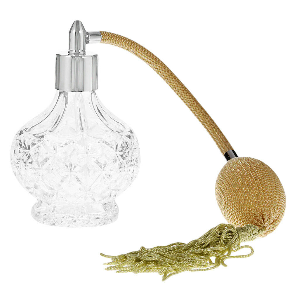 Refillable Perfume Atomizer Bottle Crystal Star with Tassel 100ml Travel