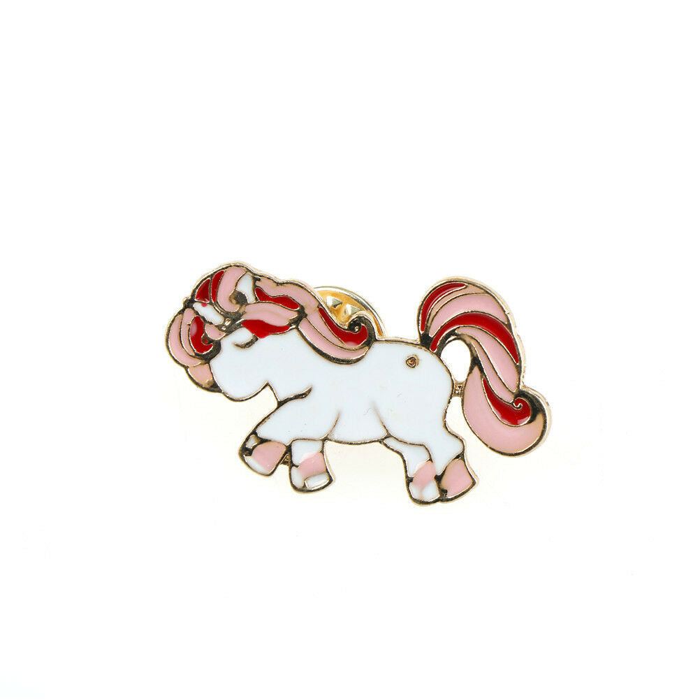 Horse Pony Enamel Pin Brooch Pins Up Little Girl Jewelry Horse Lover Gif.l8
