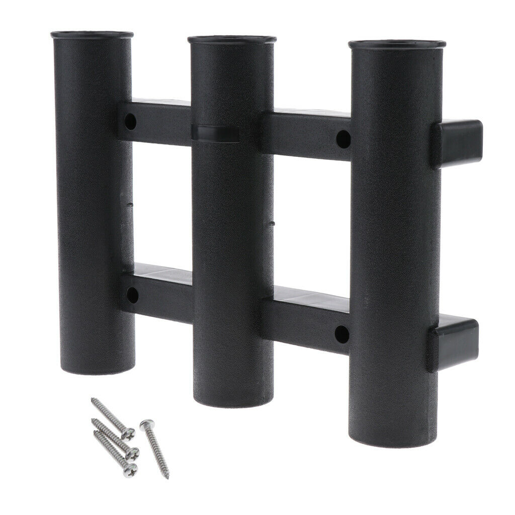 Fishing Rod Holder Bracket, Tube 3 Rod Rack, Fishing Rod for Boat Kayak Garage