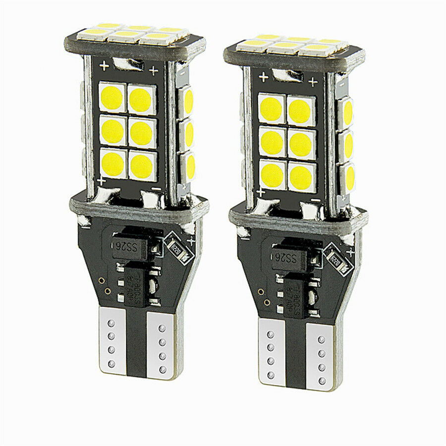 2pcs T15 Extremely Bright Error Free 24SMD LED Bulbs For Backup Reverse Lights
