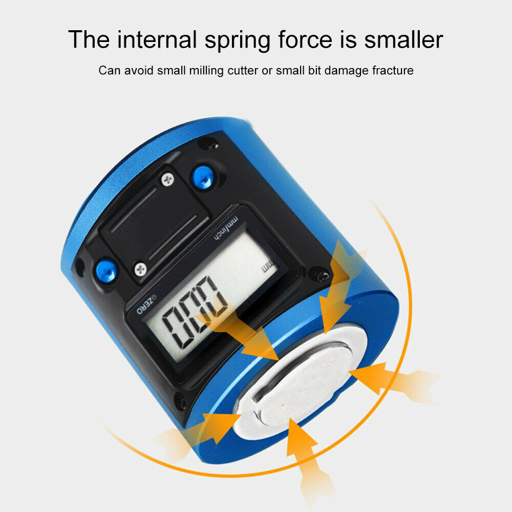 Digital Magnetic Z-axis Dial Zero Gage Offset CNC Metric Inch 0.01 mm/0.0005"
