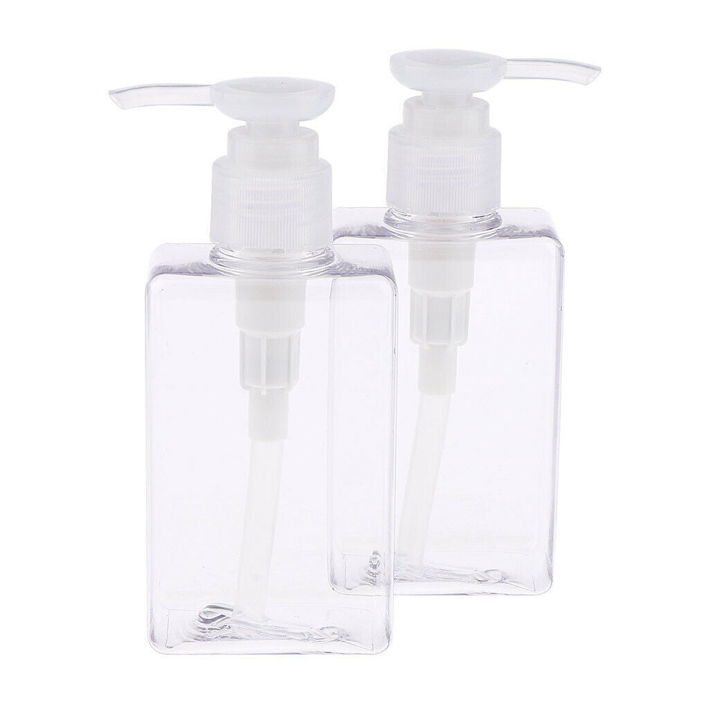 6 Pieces 150ml PET Empty Flat Pump Bottles Storage Holder for Foam Emulsion