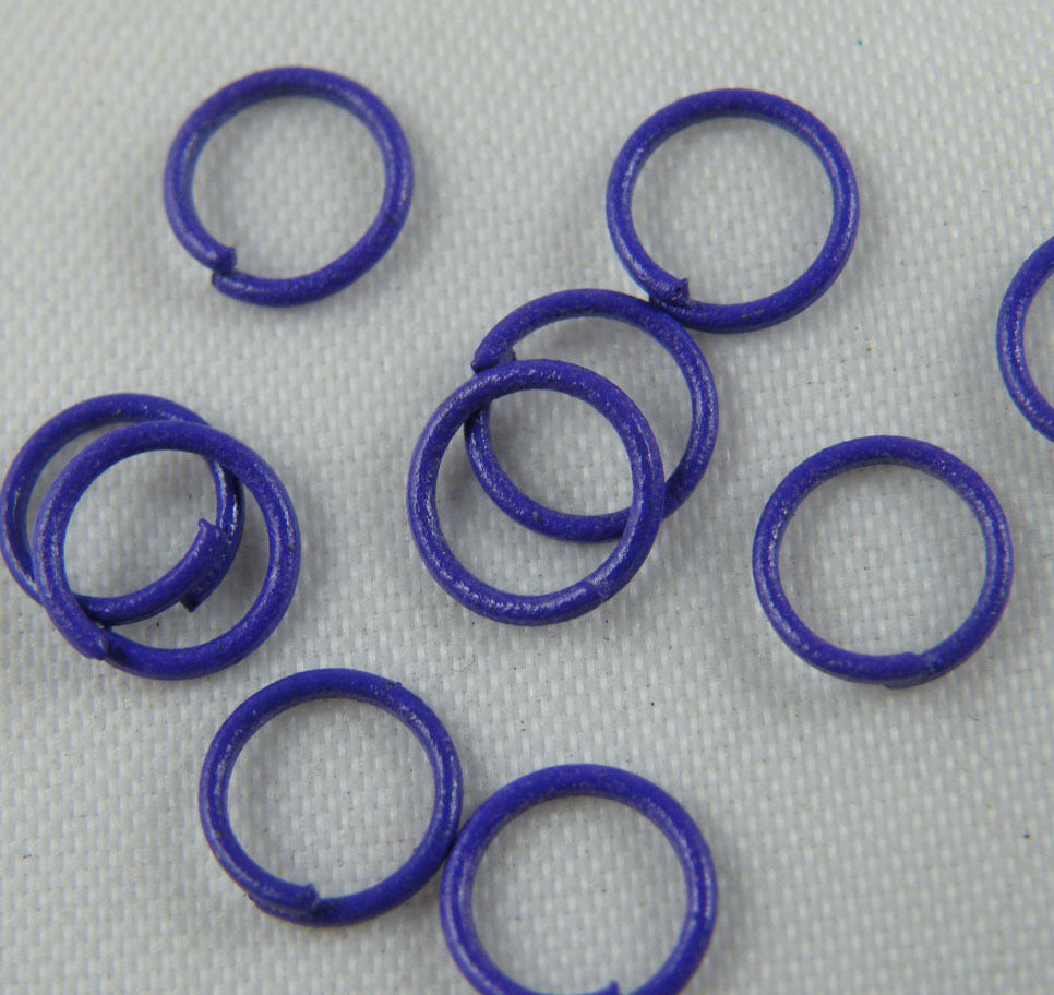Wholesale 1000pcs Purple Color Jump Rings Findings 0.7x6mm R204
