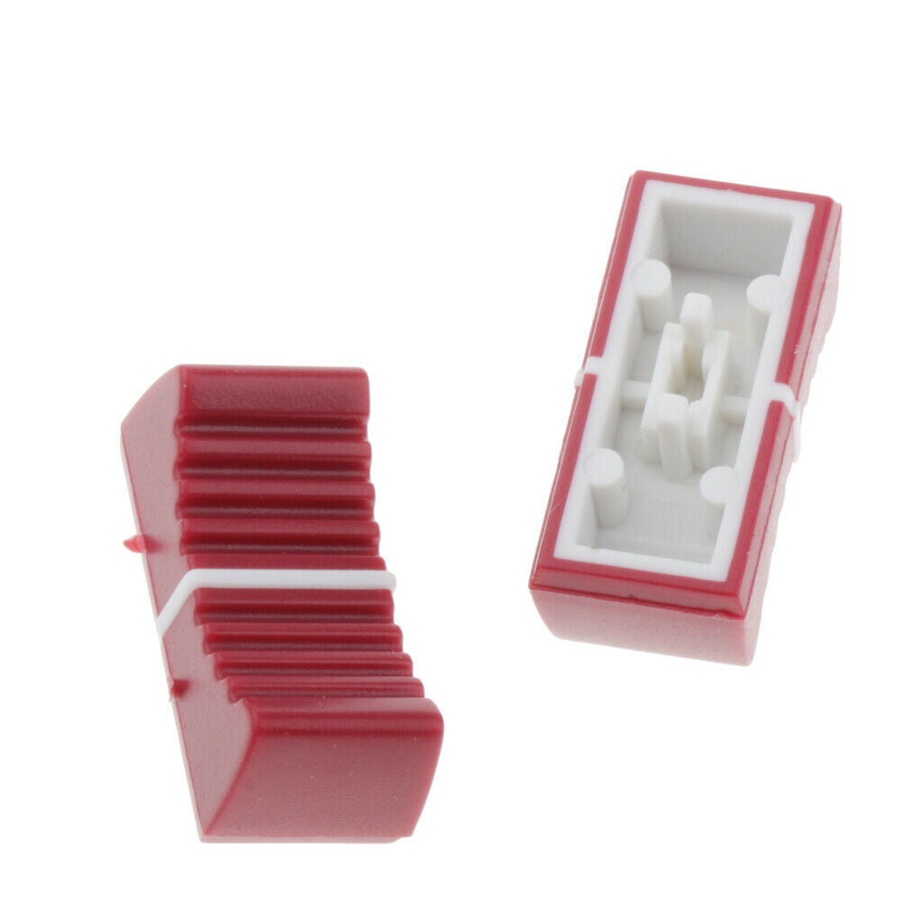 15x Sound Console Straight Sliding Potentiometer Plastic Knob DIY Parts Accs