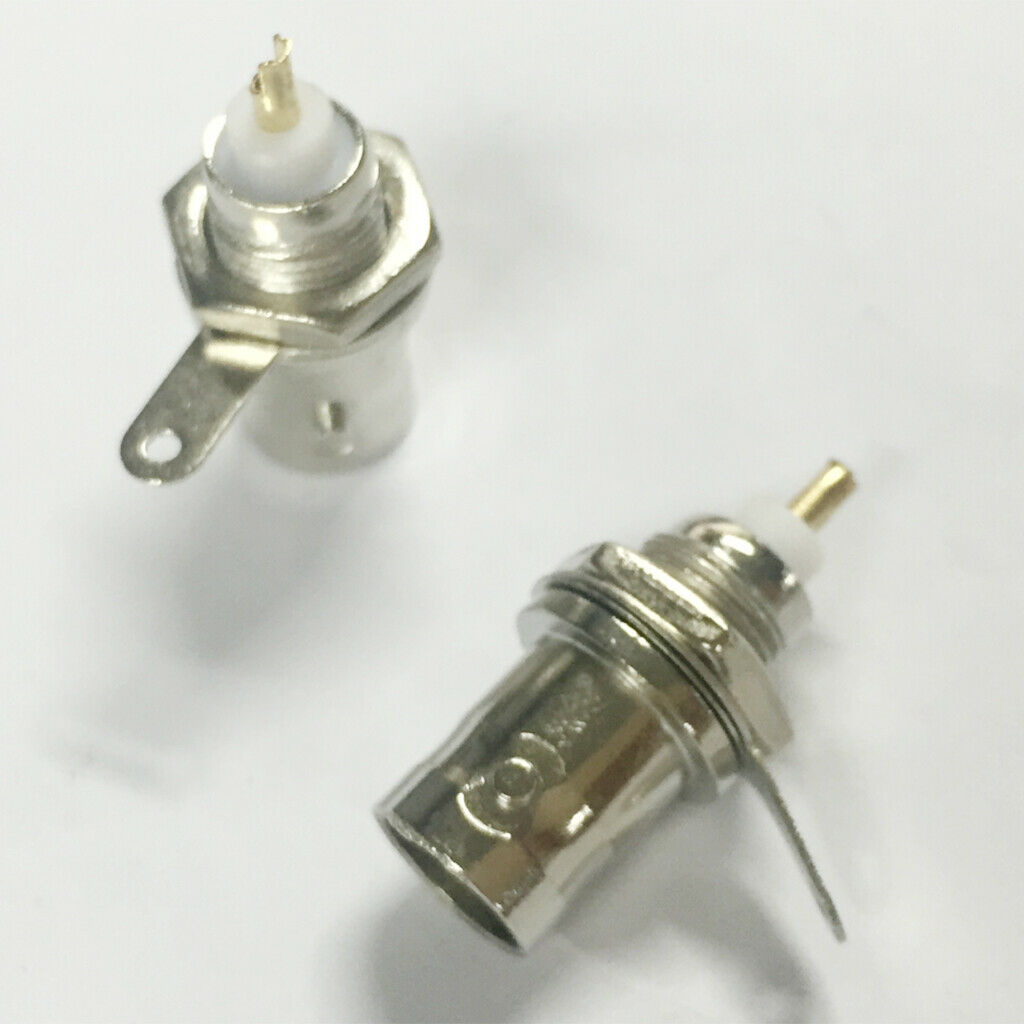10 Pieces BNC Male Connector Solder RF Connector PCB Plug for Coaxial Cable