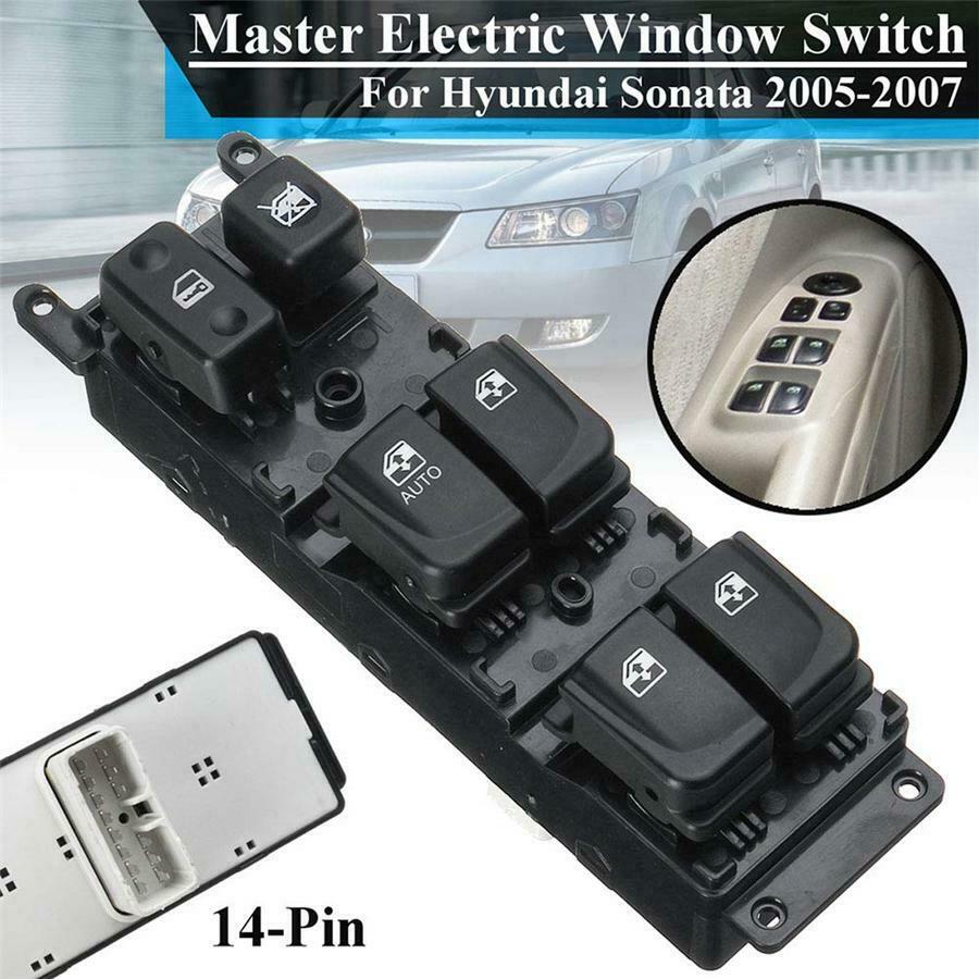 For Hyundai Sonata 2005-2007 Front LH Window Master Switch Button 93570-3K010