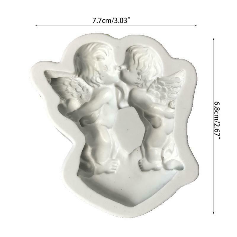 Mini Angel Baby Fondant Molds Silicone Cake Decorating Tools Clay Mold for Kid
