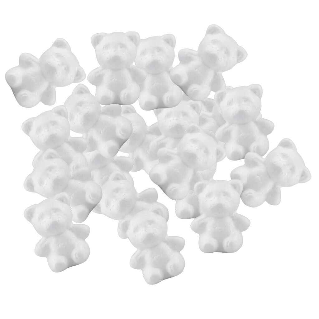 20 pieces of bear-shaped modeling styrofoam foam Creative DIY children