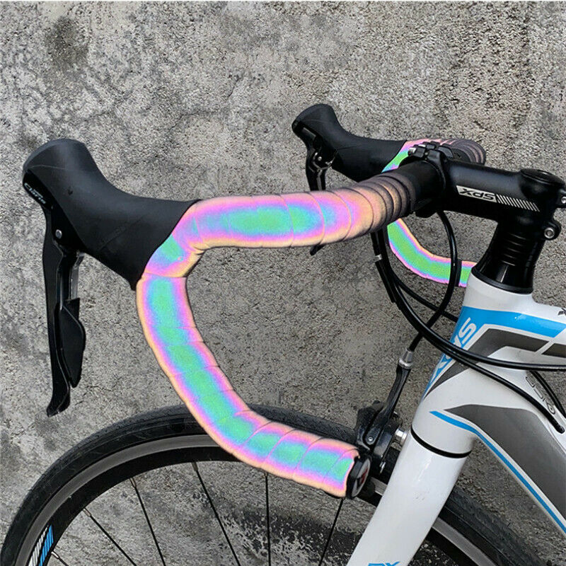 Road Bike Handlebar Tape Light Reflective Bike Bar Strap Cycling Handle Easy Fit