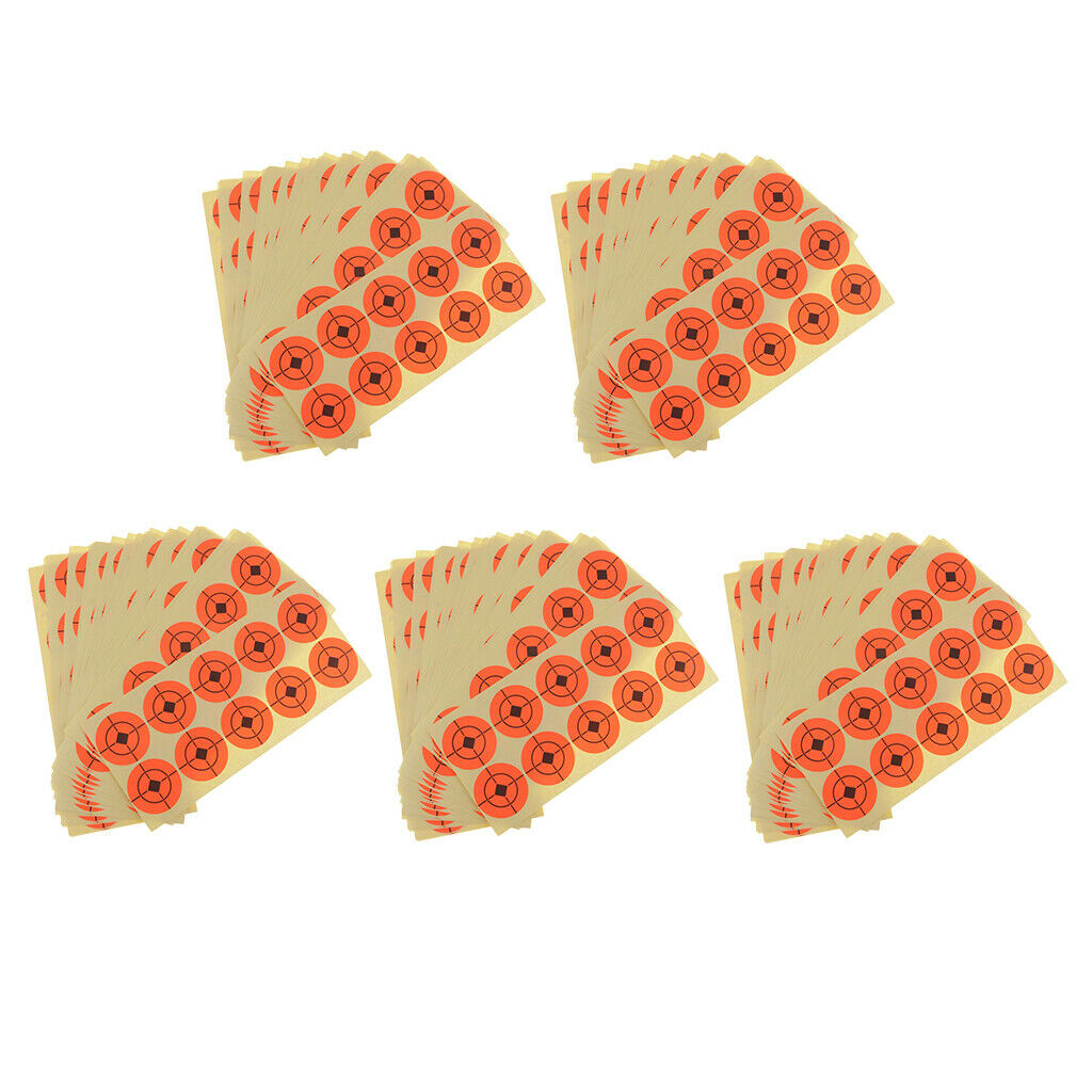 Outdoor 125 Sheets Lot Shooting Paper Targets Reactive Splatter Stickers