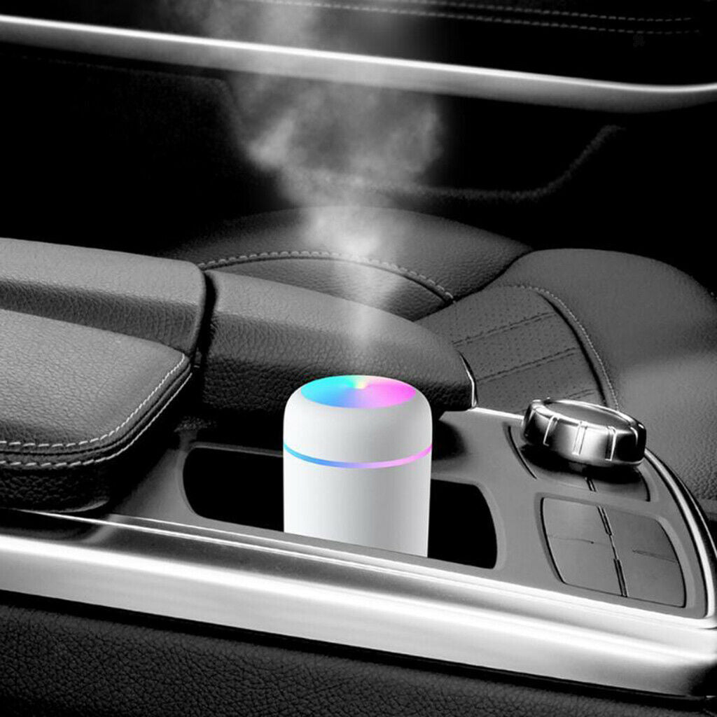 USB Powered Cool Mist Humidifier Air Freshener Aroma Oil Diffuser White