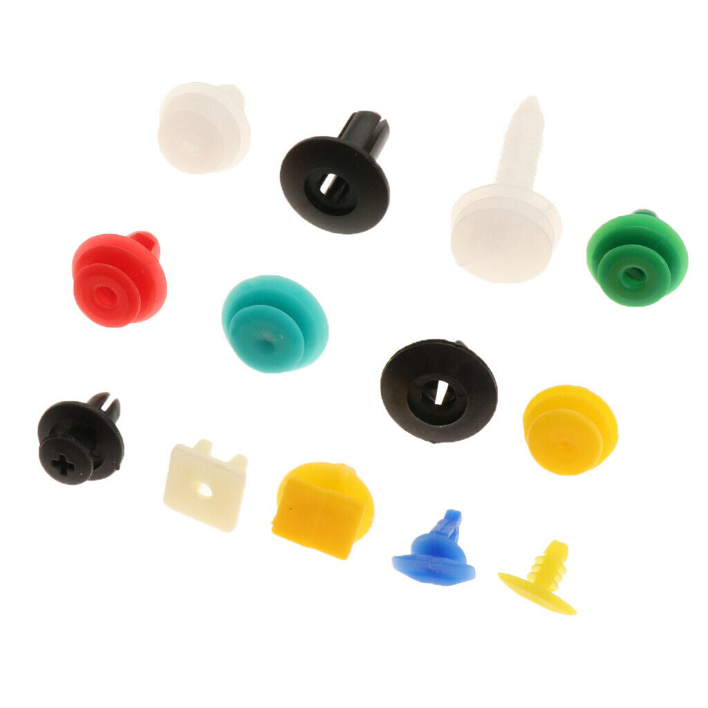 500 Mixed Plastic Auto Car Fastener Clip Bumper Fender Trim Rivet Door Panel