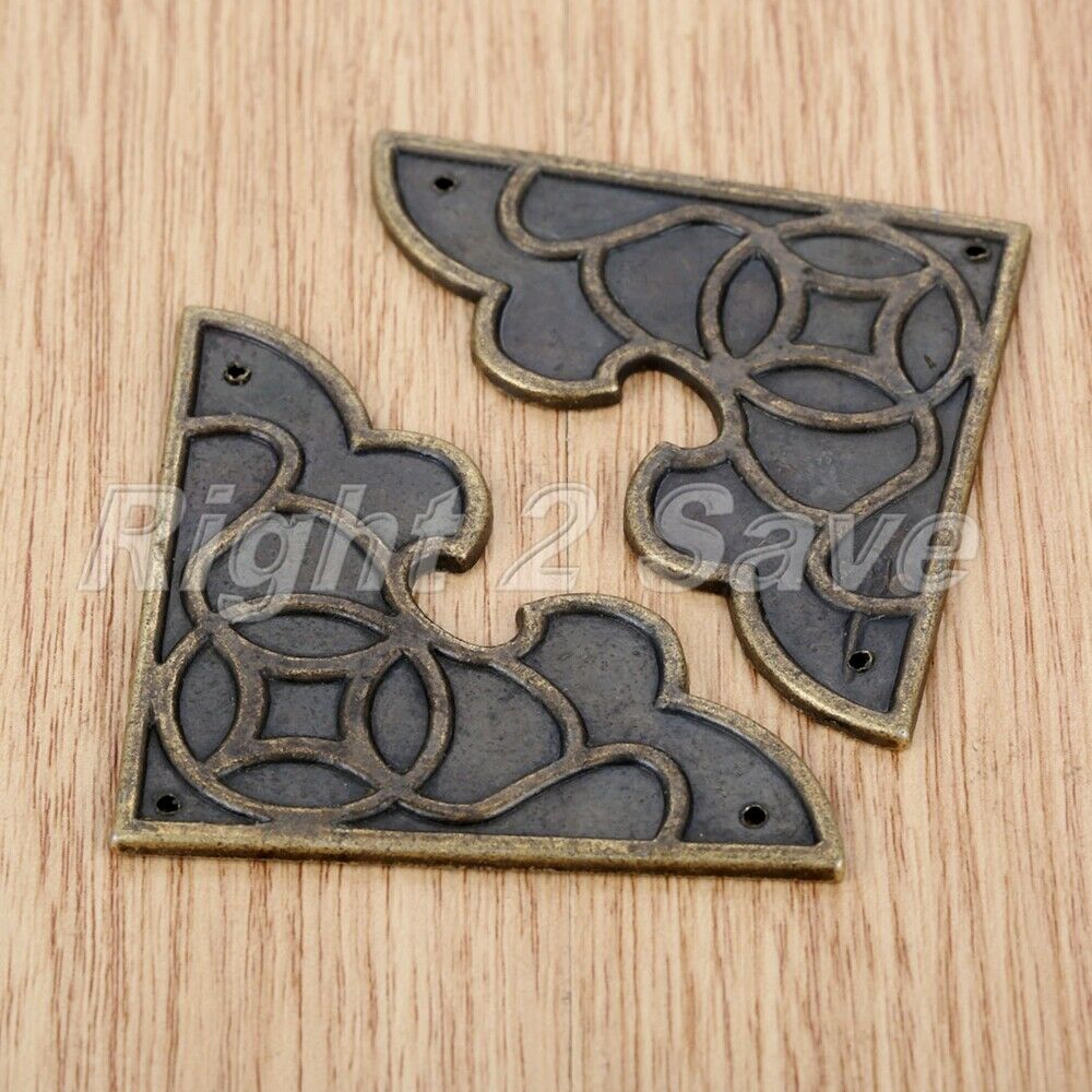 2x Jewelry Box Gift Case Scrapbook Album Menu Folder Corner Decorative Protector
